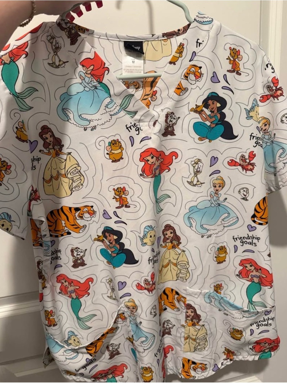 Disney Princess Scrub Top